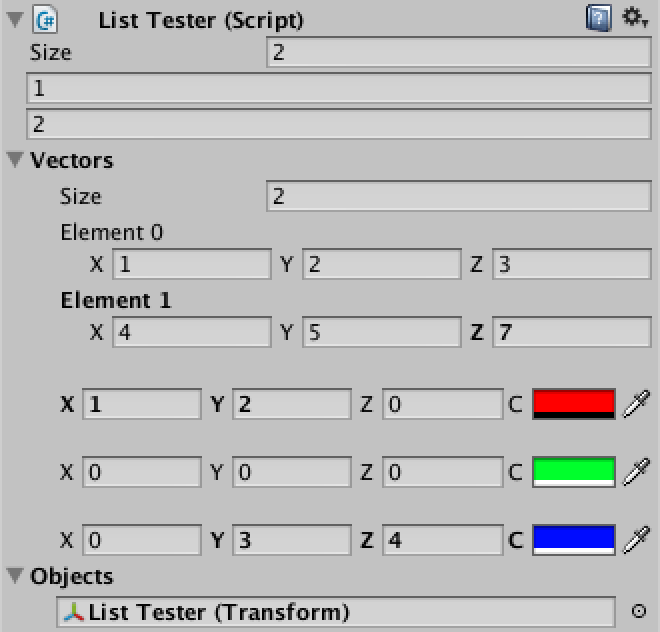 Custom List, a Unity C# Editor Tutorial