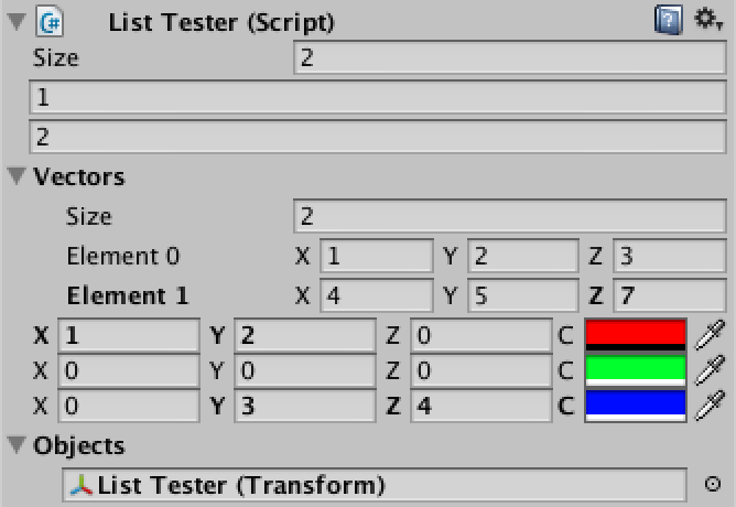 Custom List, a Unity C# Editor Tutorial