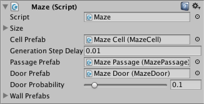 maze configured