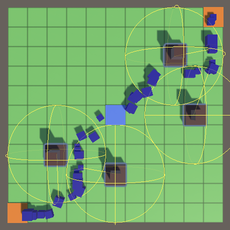 unity - How to prevent the player from completely blocking the enemy paths  in a tower defence game like Fieldrunners? - Game Development Stack Exchange